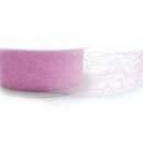 VLIES Dekoband 3 m x 40 mm ROSA Vliesband Geschenkband...