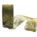 VLIES Dekoband 3 m x 40 mm GOLD Vliesband Geschenkband...