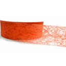 VLIES Dekoband 3 m x 40 mm ORANGE Vliesband Geschenkband...