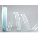 3 m x 15 mm Dekoband CHIFFON MINT Hellblau transparent...