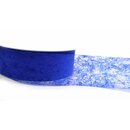 VLIES Dekoband 3 m x 40 mm BLAU Vliesband Geschenkband...