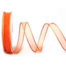 3 m x 15 mm Dekoband CHIFFON ORANGE transparent...