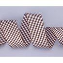 25 m x 38 mm Dekoband KARO Klassik BRAUN Schleifenband...