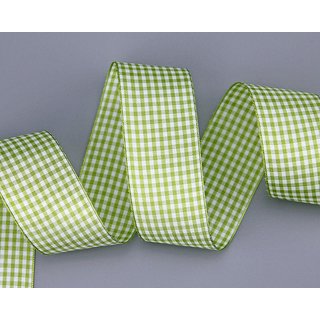 3 m x 38 mm Dekoband KARO Klassik GRÜN Schleifenband...