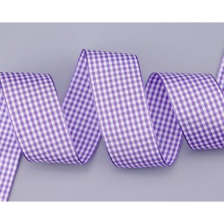 3 m x 38 mm Dekoband KARO Klassik FLIEDER Schleifenband...
