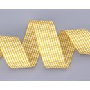 3 m x 38 mm Dekoband KARO Klassik GELB Schleifenband...