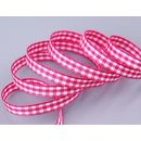 3 m x 6 mm Dekoband KARO Klassik PINK Schleifenband kariert 