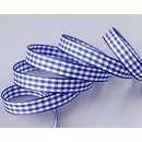 25 m x 10 mm Dekoband KARO Klassik BLAU Dunkelblau...
