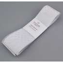 3 m x 40 mm Dekoband SILVER DOTS Organza WEISS Ivory mit...