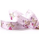 20 m x 25 mm Satinband PRINCESS ROSA Dekoband Mdchen...