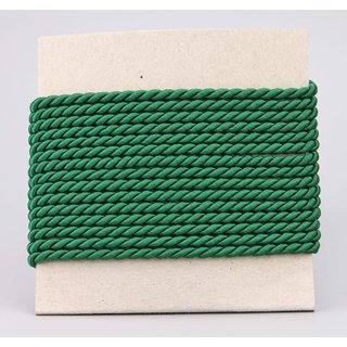 3 m x 4 mm Drehkordel DUNKELGRÜN Grün Deko Kordel mit...