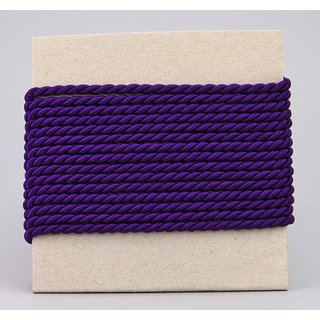 3 m x 4 mm Drehkordel LILA Violett Deko Kordel mit Glanz...