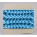3 m x 4 mm Drehkordel AQUABLAU Blau Deko Kordel mit Glanz...