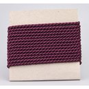 3 m x 4 mm Drehkordel PFLAUME Deko Kordel mit Glanz...