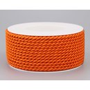 25 m x 4 mm Drehkordel ORANGE Deko Kordel mit Glanz...