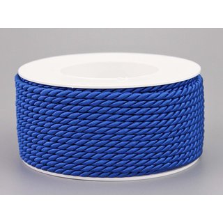 25 m x 4 mm Drehkordel BLAU Deko Kordel mit Glanz Schnur...