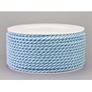 25 m x 4 mm Drehkordel HELLBLAU Blau Deko Kordel mit...