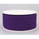 25 m x 4 mm Drehkordel LILA Violett Deko Kordel mit Glanz...