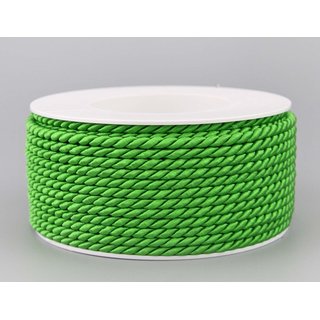 25 m x 4 mm Drehkordel GRÜN Apfelgrün Deko Kordel mit...