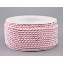 25 m x 4 mm Drehkordel HELLROSA Deko Kordel mit Glanz...
