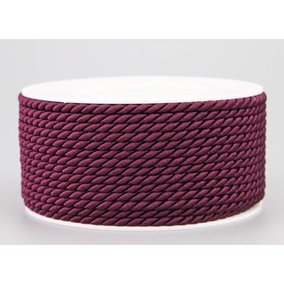 25 m x 4 mm Drehkordel PFLAUME Deko Kordel mit Glanz...