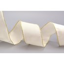 3 m x 40 mm Dekoband FAIRY TALE CREME GOLD Ivory...