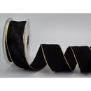 25 m x 40 mm Dekoband FAIRY TALE SCHWARZ GOLD...