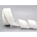 25 m x 40 mm Dekoband FAIRY TALE WEISS GOLD...