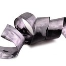20 m x 40 mm Dekoband GLOSSY ANTHRAZIT Glanzband metallic...