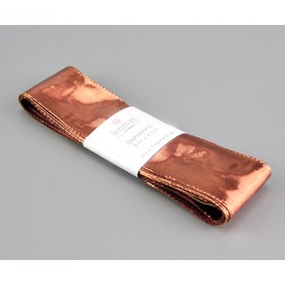 3 m x 40 mm Dekoband GLOSSY ROSA GOLD Glanzband metallic Schleifenband mit Draht glnzend Weihnachten