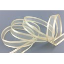 3 m x 10 mm Chiffonband mit Satin Kante Creme KRFTIG...