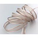 3 m x 10 mm Chiffonband mit Satin Kante TAUPE (06)...
