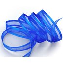 3 m x 10 mm Chiffonband mit Satin Kante BLAU ROYALBLAU...