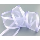 3 m x 38 mm Chiffonband mit Satin Kante FLIEDER (82)...