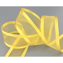 3 m x 38 mm Chiffonband mit Satin Kante GELB (15) Chiffon...