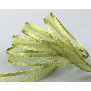 3 m x 10 mm Chiffonband mit Satin Kante OLIV OLIVGRN (25) Chiffon Grn Dekoband Schleifenband Geschenkband ohne Draht Organza
