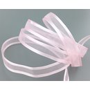 3 m x 10 mm Chiffonband mit Satin Kante ROSA HELLROSA...