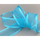 3 m x 38 mm Chiffonband mit Satin Kante TRKIS (72)...