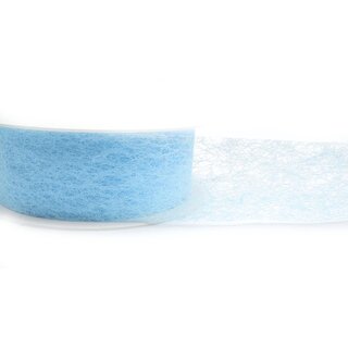 VLIES Dekoband 3 m x 40 mm HELLBLAU Vliesband...