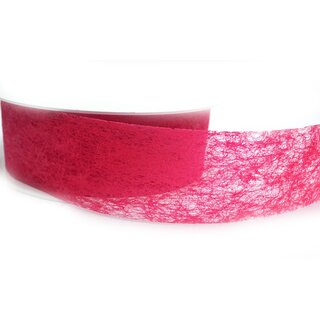 VLIES Dekoband 3 m x 40 mm HIMBEERE Vliesband...