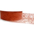VLIES Dekoband 3 m x 40 mm TERRAKOTTA Vliesband...