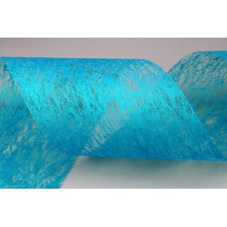 VLIES Dekoband 3 m x 10 cm TRKIS Aquablau Vliesband Geschenkband Schleifenband Transparent