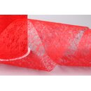 VLIES Dekoband 3 m x 10 cm ROT Vliesband Geschenkband...