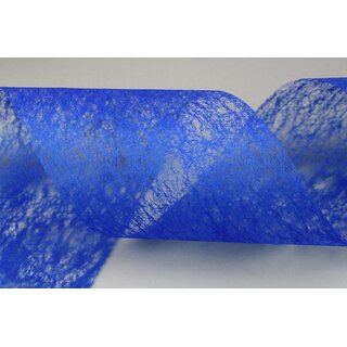 VLIES Dekoband 3 m x 10 cm BLAU Vliesband Geschenkband Dekovlies Schleifenband Transparent