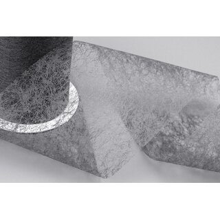 VLIES Dekoband 3 m x 10 cm ANTHRAZIT Dunkelgrau Grau Vliesband Geschenkband Schleifenband Transparent