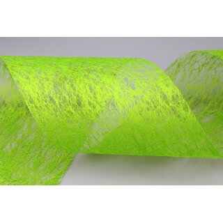 VLIES Dekoband 3 m x 10 cm APFELGRN Grn Vliesband Geschenkband Schleifenband Transparent