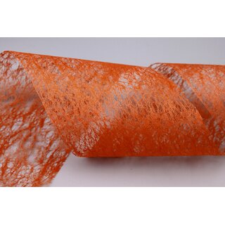 VLIES Dekoband 3 m x 10 cm TERRAKOTTA Vliesband Geschenkband Schleifenband Transparent
