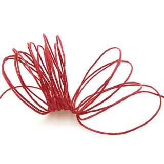 3 m x 1 mm Wachskordel ROT Wachsband Schmuckband...