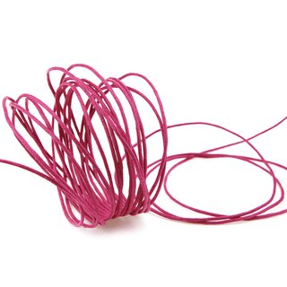 3 m x 1 mm Wachskordel PINK Wachsband Schmuckband Baumwolle Schnur Kordel Leder Optik
