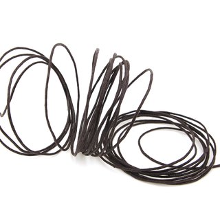 3 m x 1 mm Wachskordel BRAUN Wachsband Schmuckband...